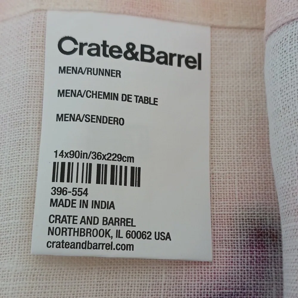 Crate & Barrel Table Runner